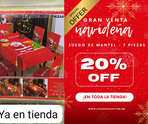 SET NAVIDEÑO DE 7 PIEZAS